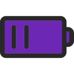 Half battery icon