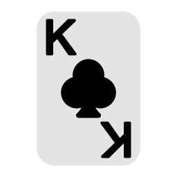 King of clubs icon