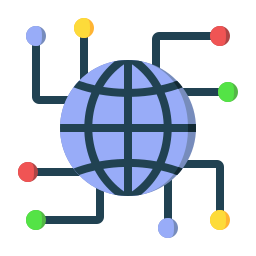 connessione globale icona