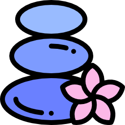 Hot stones icon