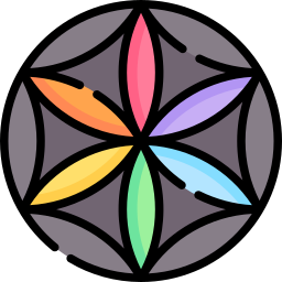 sechsblättrige rosette icon