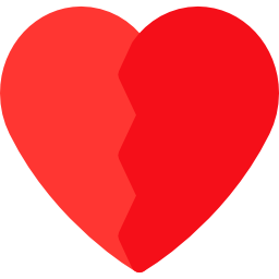 Broken heart icon