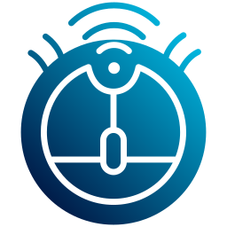 Robot vacuum cleaner icon