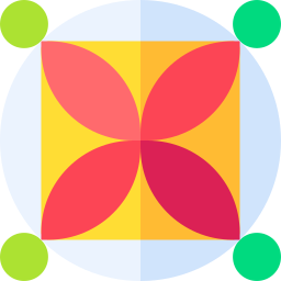 quadrat im kreis icon