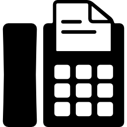 téléphone avec fax Icône