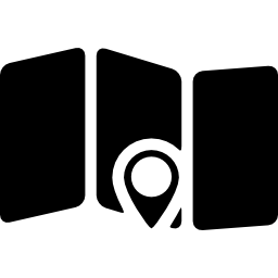 Map and map pointer icon