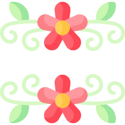 Floral design icon