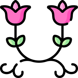 Floral design icon