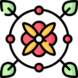 Floral design icon