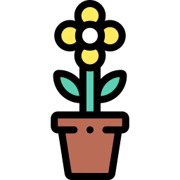 Flower pot icon