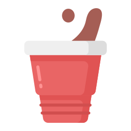 Plastic cup icon