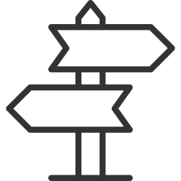 Road sign icon