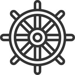 Ship wheel icon