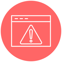 Warning browser icon