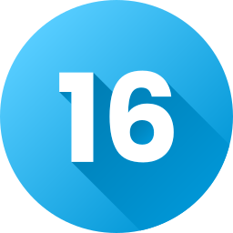 Number 16 icon