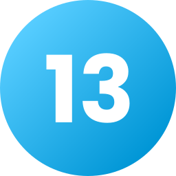 número 13 Ícone