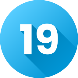 Number 19 icon