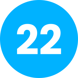 número 22 Ícone