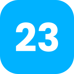 Number 23 icon