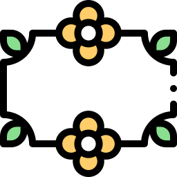 Floral design icon