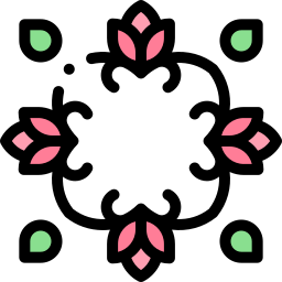 Floral design icon