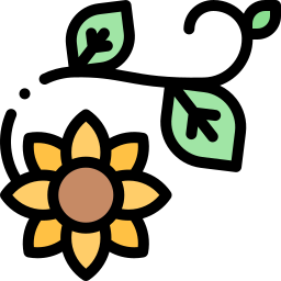 Floral design icon