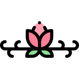 Floral design icon