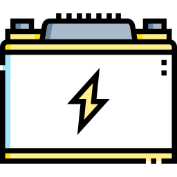 Car battery icon