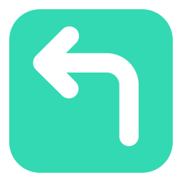 Curved arrow icon