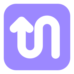 Curved arrow icon