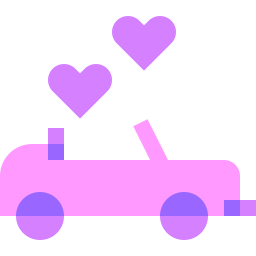 carro de casamento Ícone