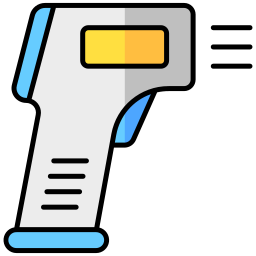 Thermometer gun icon