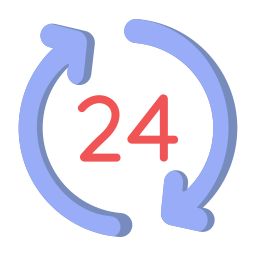 Open 24 hours icon