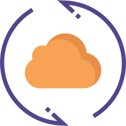 sincronizzazione cloud icona