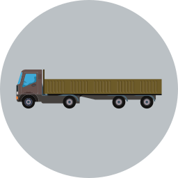 Cargo truck icon