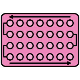 Contraceptive pills icon