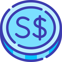 Singapore dollar icon