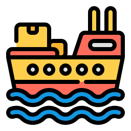 Cargo ship icon