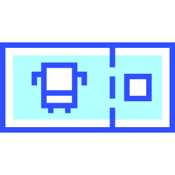 carte d'embarquement Icône