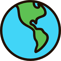 Planet earth icon