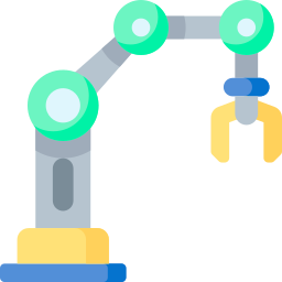 braccio robotico icona