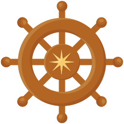 Ship wheel icon