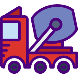 Concrete mixer icon