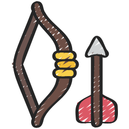 arco e freccia icona
