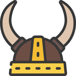 Viking helmet icon