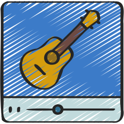 Guitar instrument icon