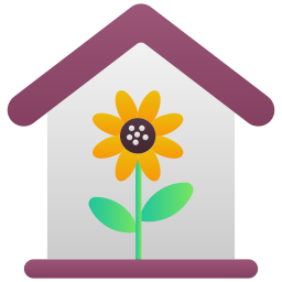 Green house icon