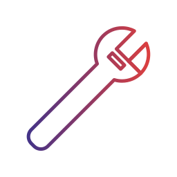 Adjustable wrench icon