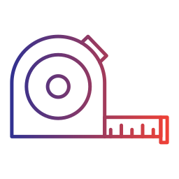 Measuring tape icon