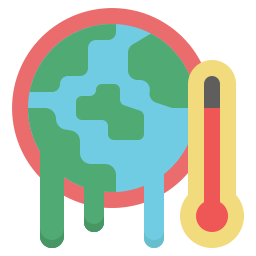 opwarming van de aarde icoon